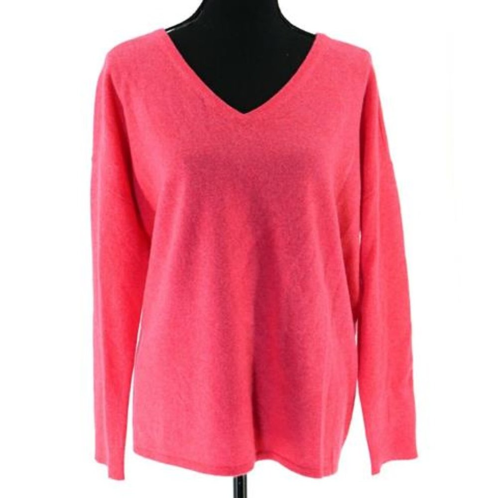 💯% Cashmere V-Neck Sweater Charter Club
